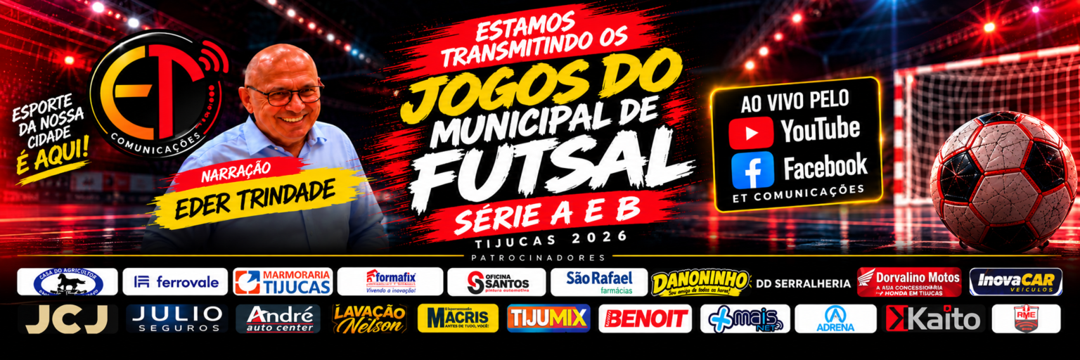 Transmissão de Futsal Tijucas 2026